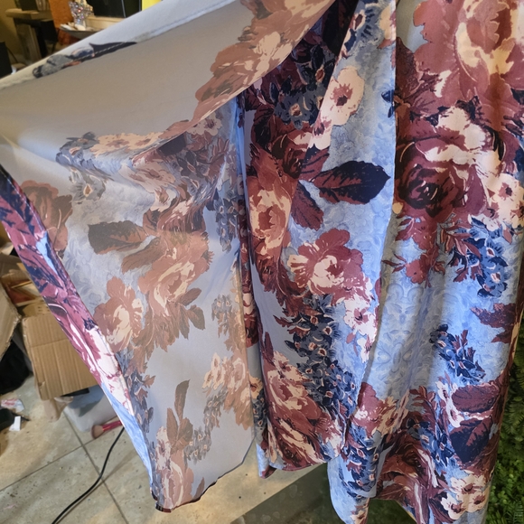 Alex Marie Floral Midi Dress in Blue and Purple - Picture 3 of 8